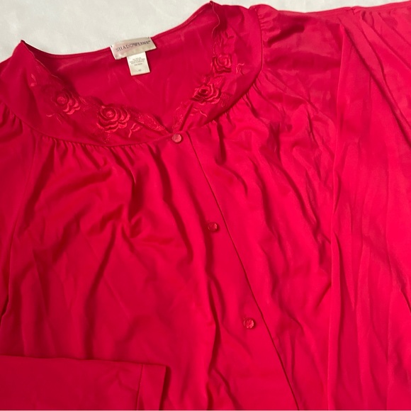 Shadowline Other - Elegant‎ Vintage Red Night Shirt & Pants Sleep Wear Set
